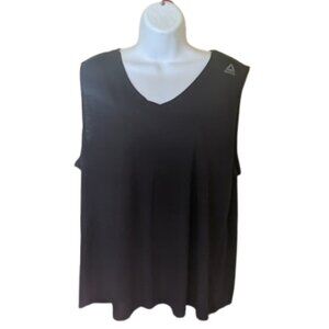 REEBOK Black Athletic Tank Top Sleeveless Shirt 2XL